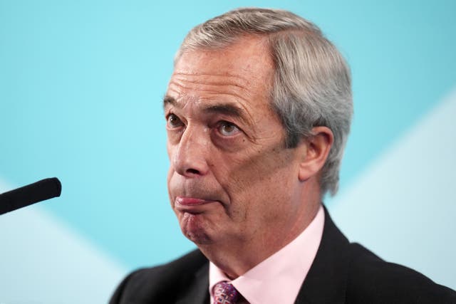 Reform UK leader Nigel Farage vowed the parties vetting process is improving (Andrew Milligan/PA)