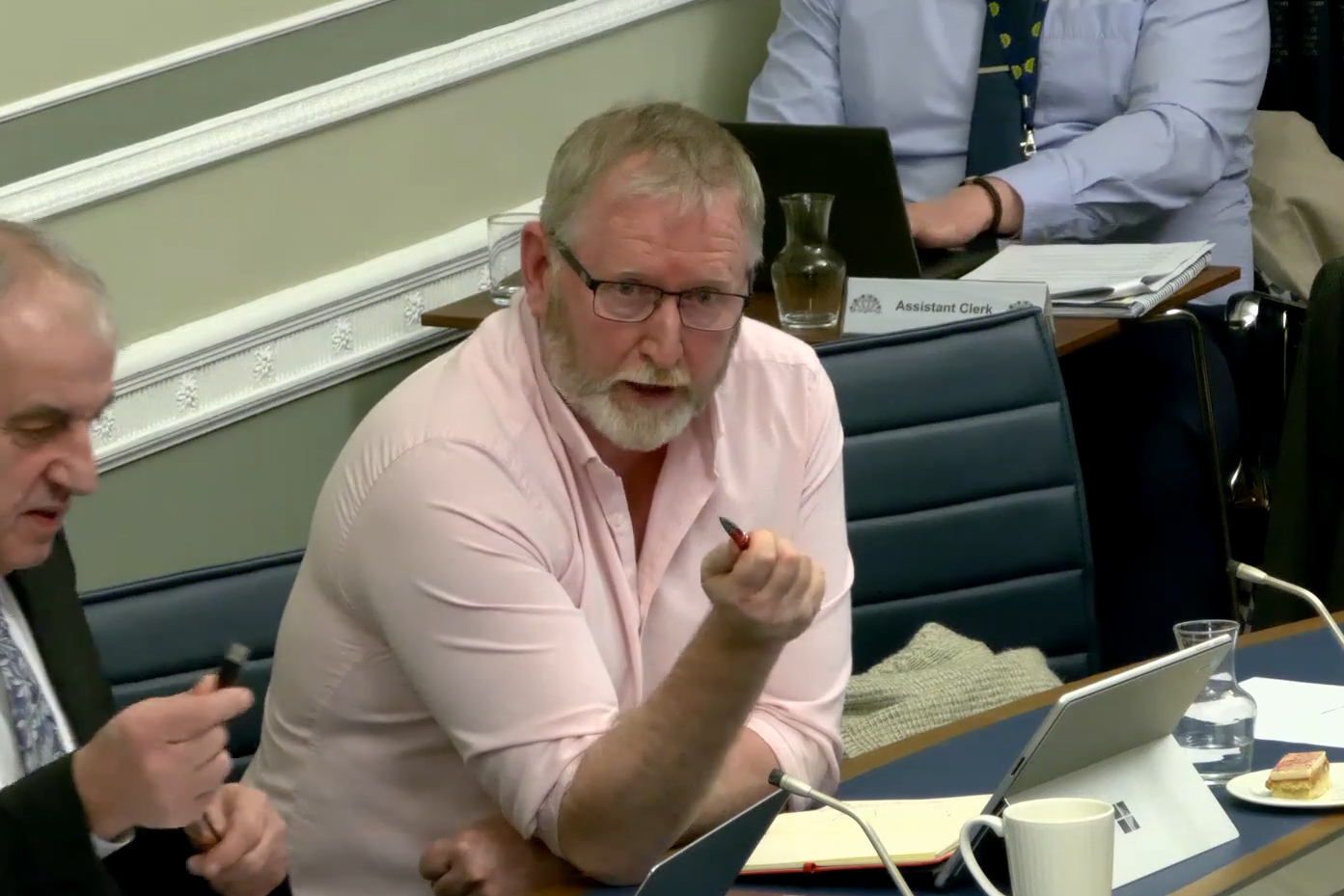 Ulster Unionist MLA Doug Beattie during a meeting of the Stormont Justice Committee (NIAssembly/PA)