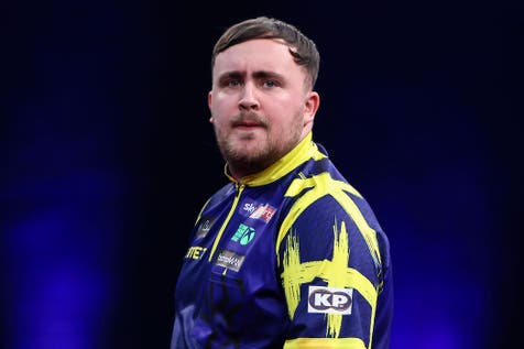 <p>Luke Littler lost to Gerwyn Price in Bahrain on Friday (Taylor Lanning/PDC)</p>