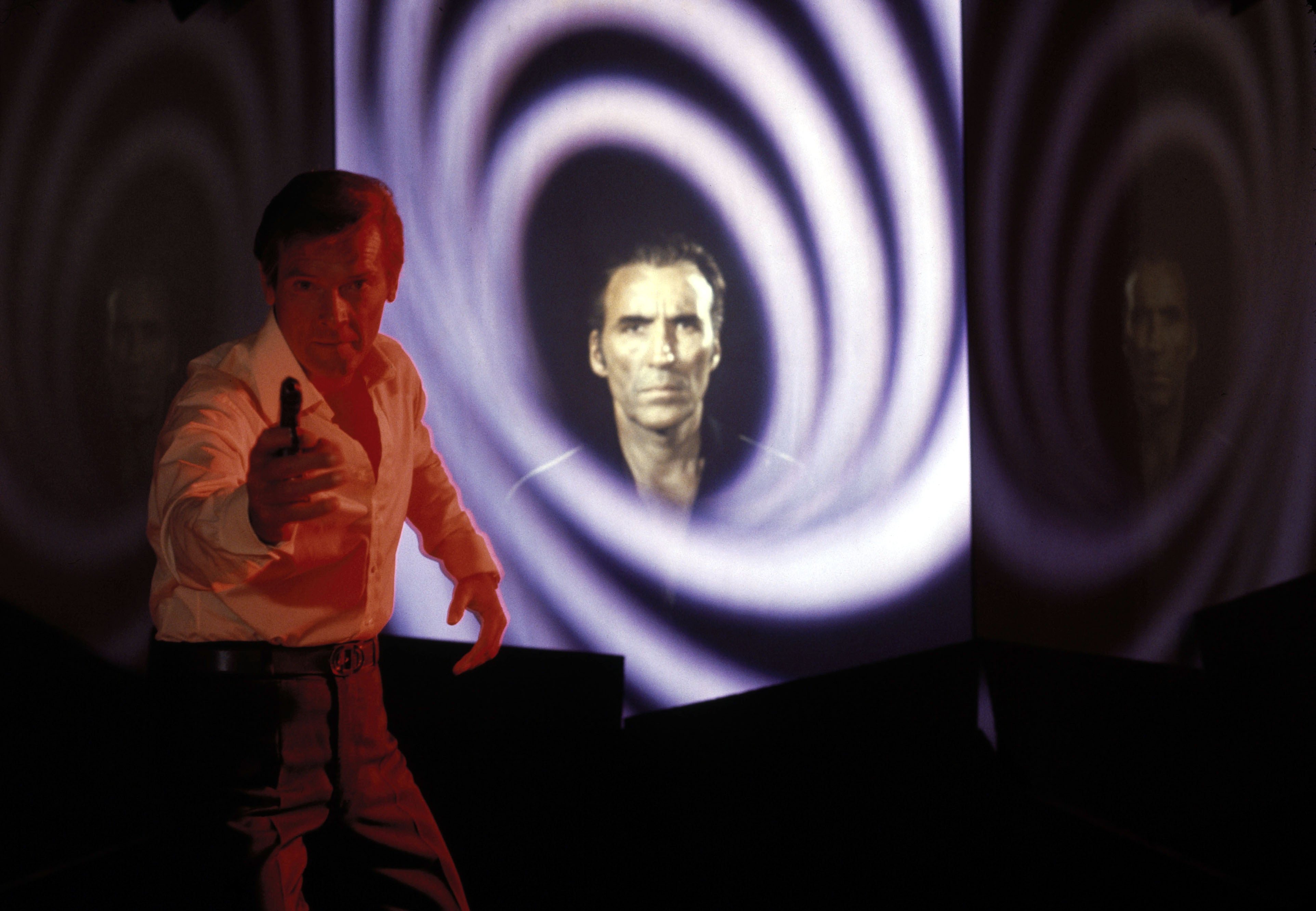 Roger Moore and Christopher Lee in ‘The Man with the Golden Gun’