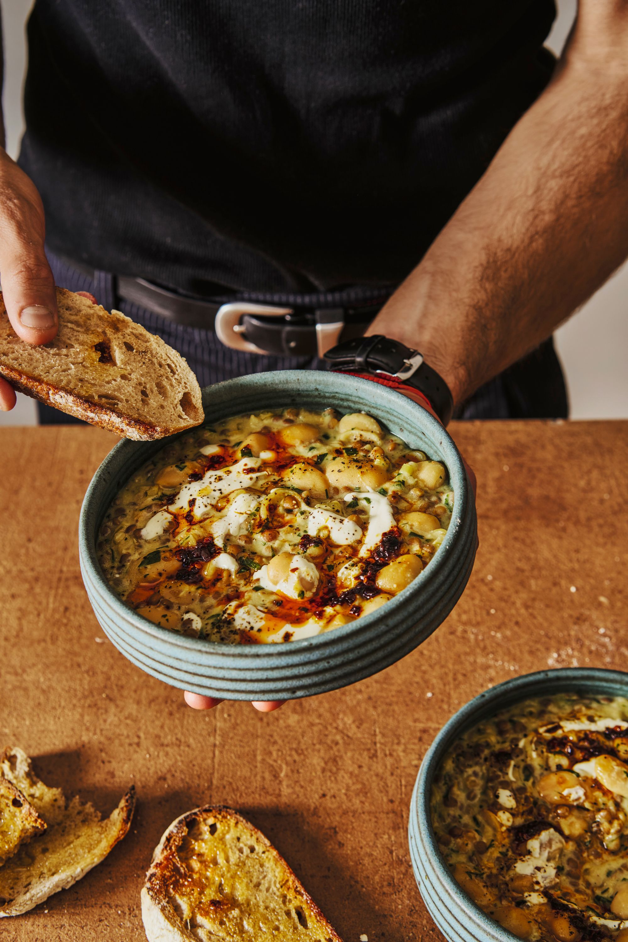 Creamy butter beans and lentils: a reminder that plant-based doesn’t mean protein-light or flavour-poor