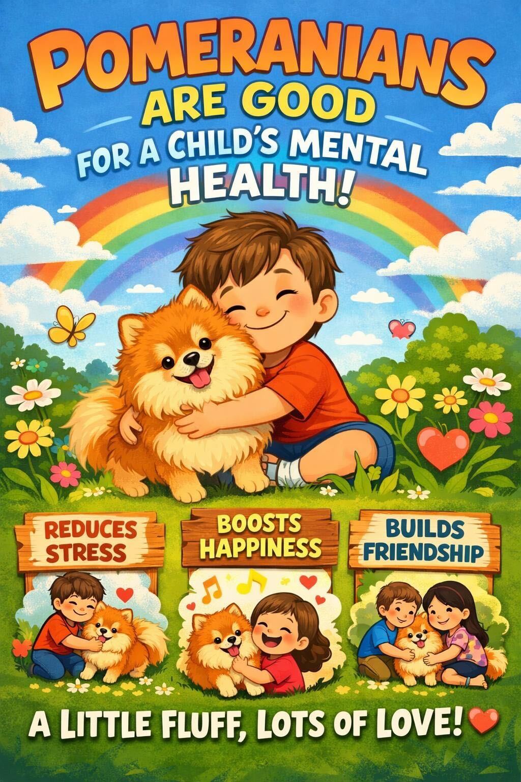 The poster my children created on ChatGPT to trick me into buying them a £3,000 pomeranian