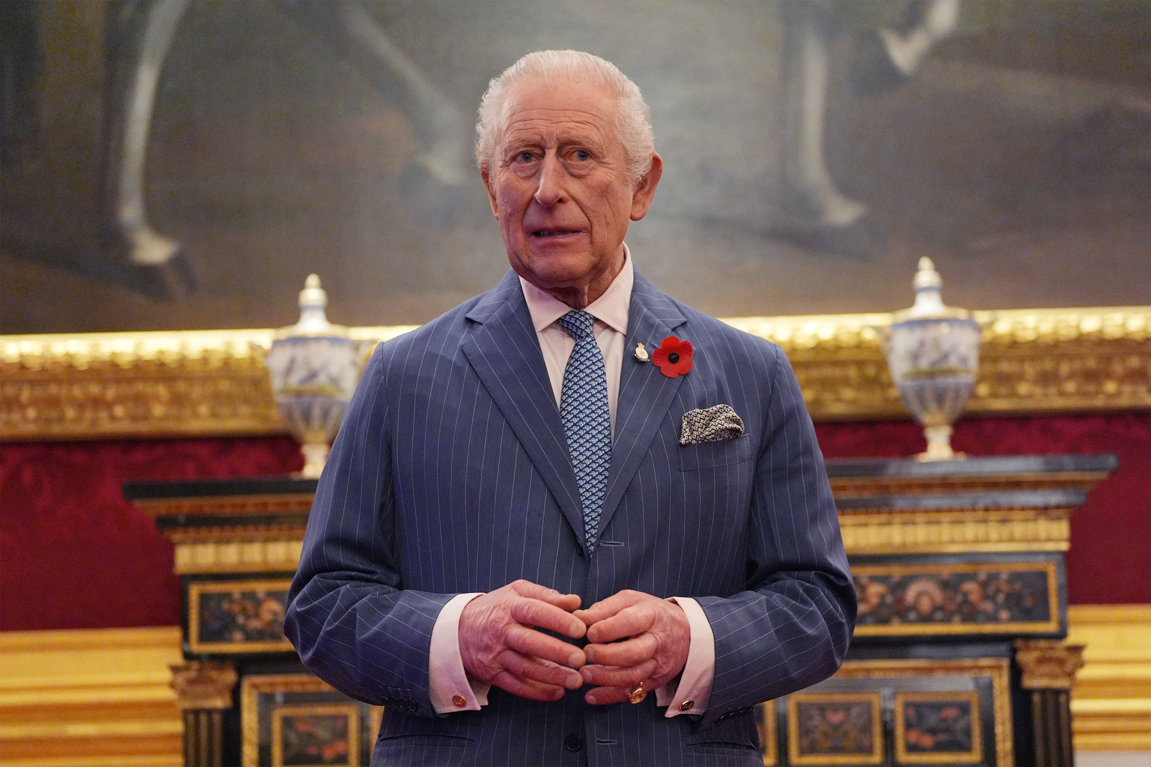 King Charles during a reception for the 2025 Queen Elizabeth Prize for Engineering, at St James’ Palace in central London (Yui Mok/PA)