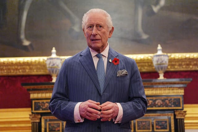 King Charles during a reception for the 2025 Queen Elizabeth Prize for Engineering, at St James’ Palace in central London (Yui Mok/PA)