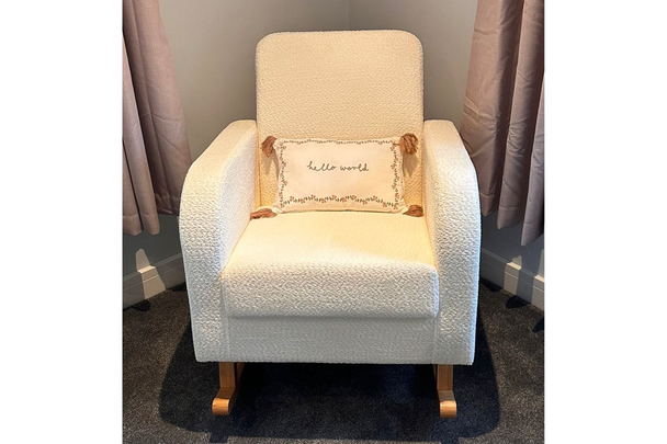 best nursing chair indybest review Cuddle Co Etta boucle nursing chair