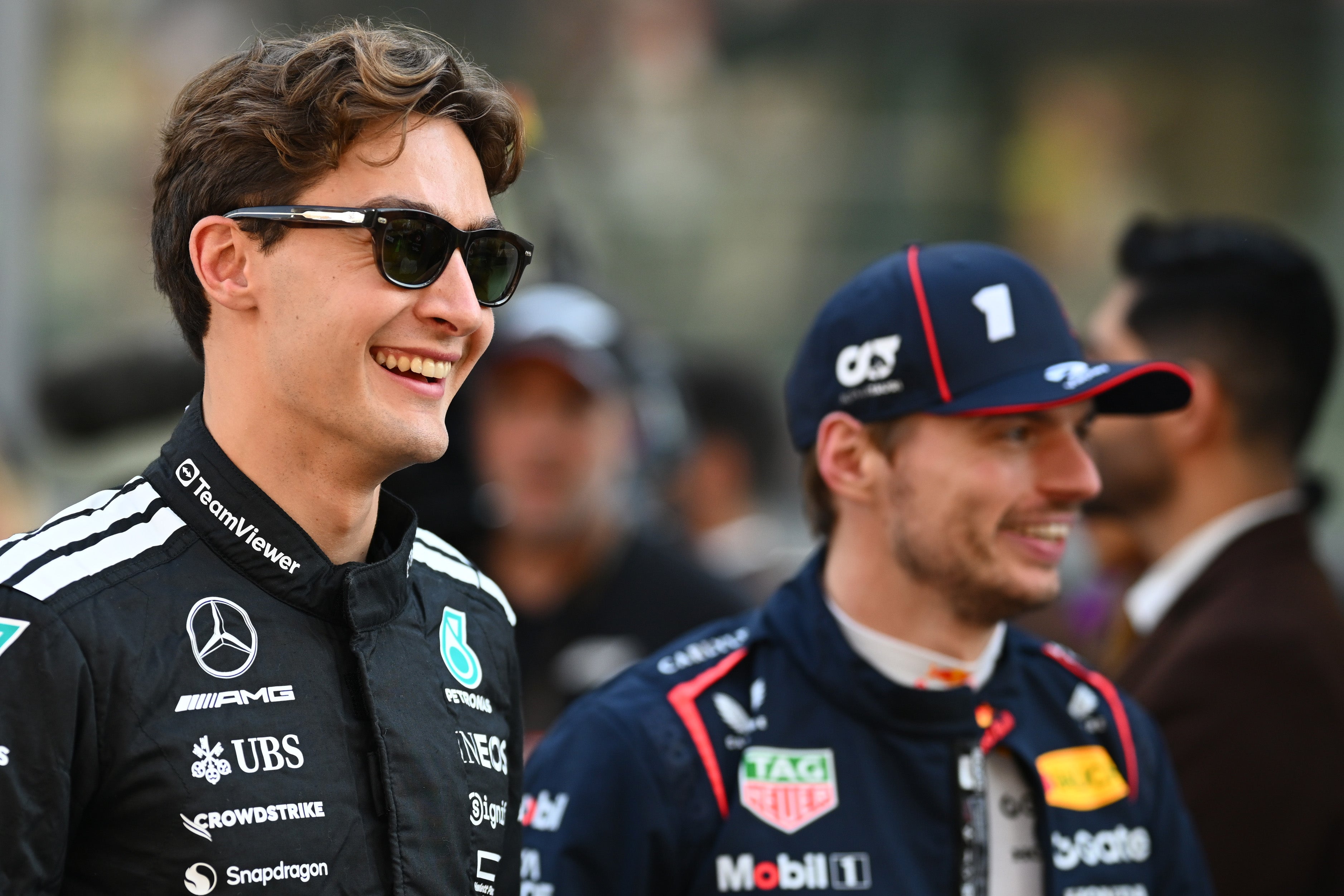Mercedes (driver George Russell, left) and Red Bull (driver Max Verstappen, right) have found a ‘loophole’ in the sport’s new regulations