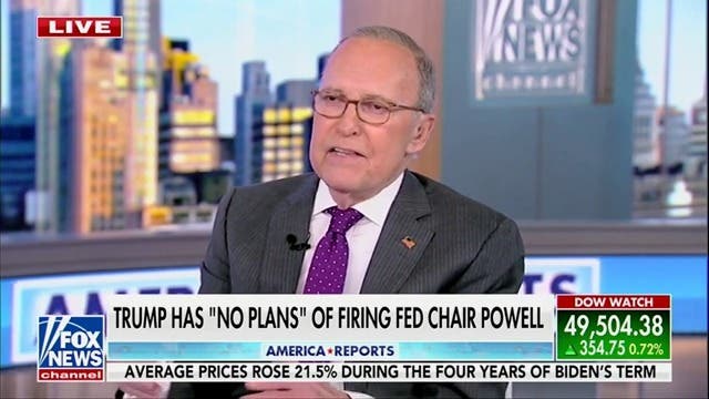 <p>Larry Kudlow declares that Jerome Powell is not a criminal while urging Jeanine Pirro to drop the criminal probe into the Fed chairman.</p>