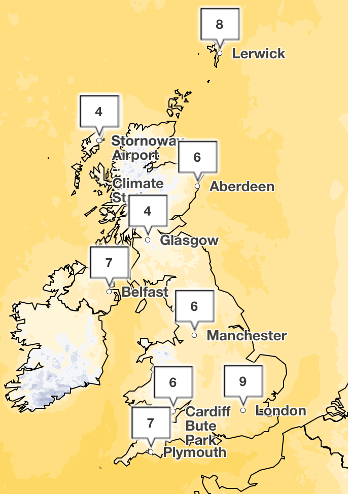 Temperatures are set to remain around average for this time of year, even through the nights over the weekend