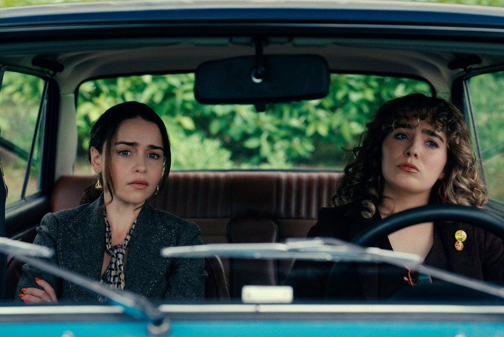 Emilia Clarke and Hayley Lu Richardson in 'Ponies'