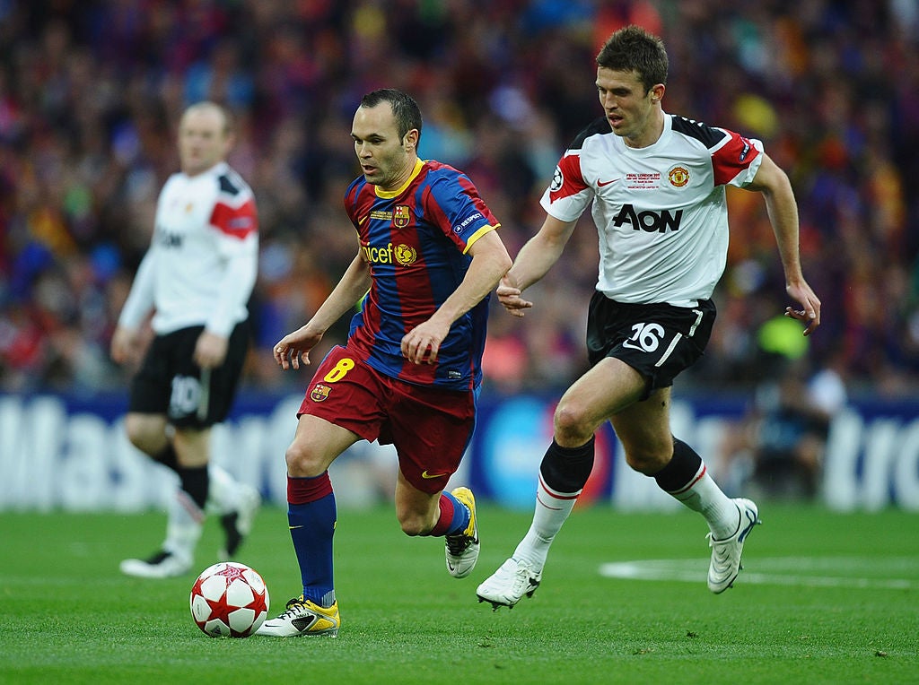 Carrick played in three Champions League finals for Man United