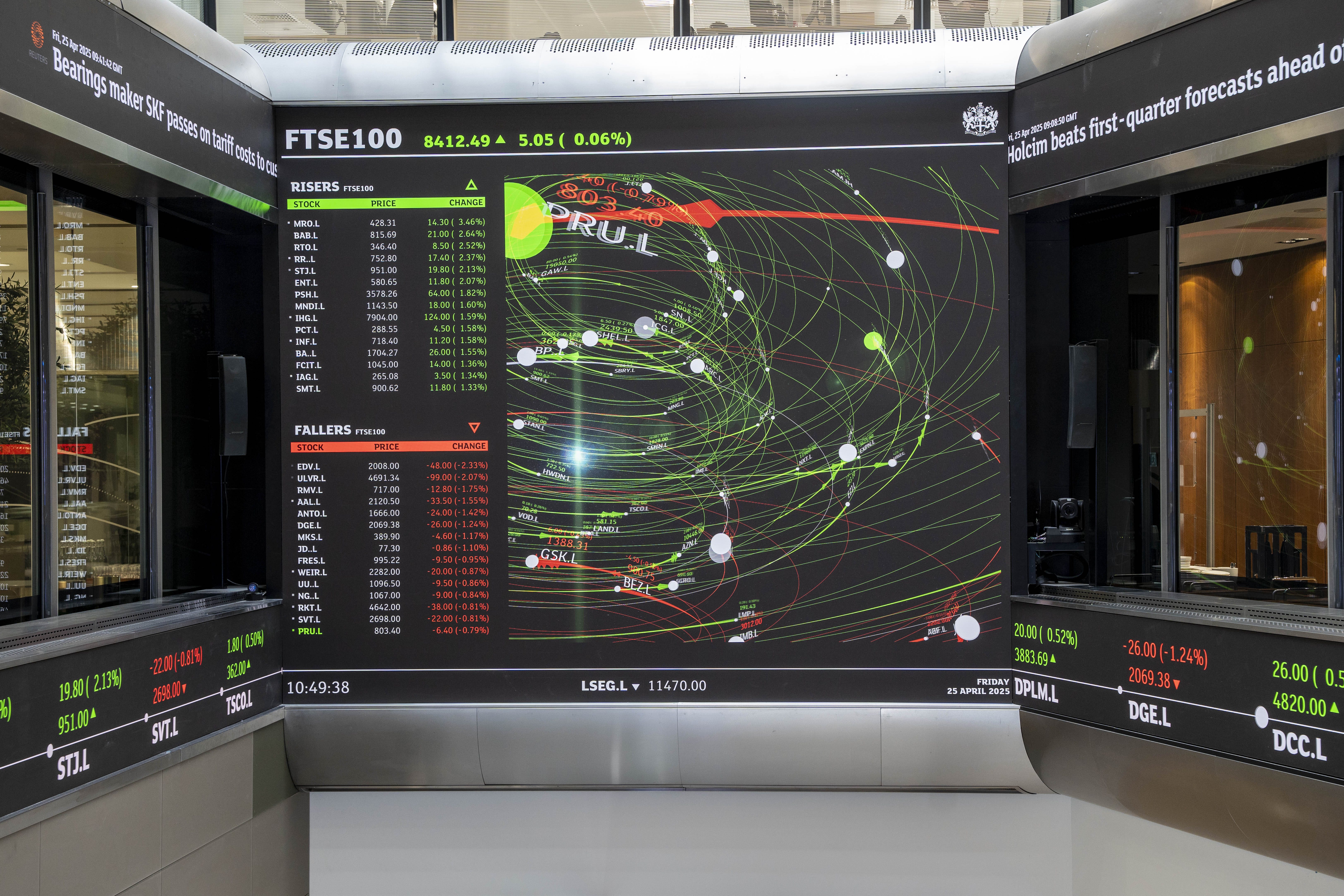 The London Stock Exchange (Jeff Moore/PA)