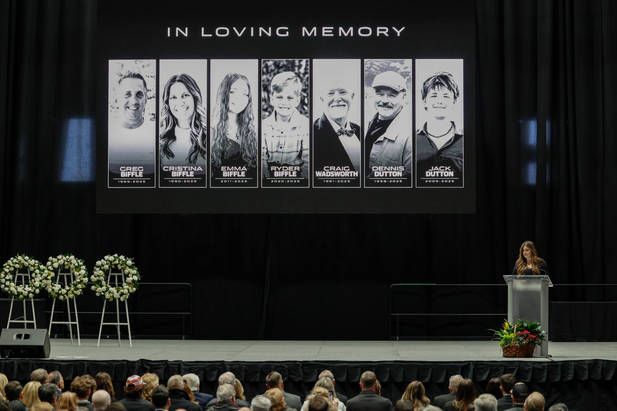 A memorial service was held to honor Greg Biffle