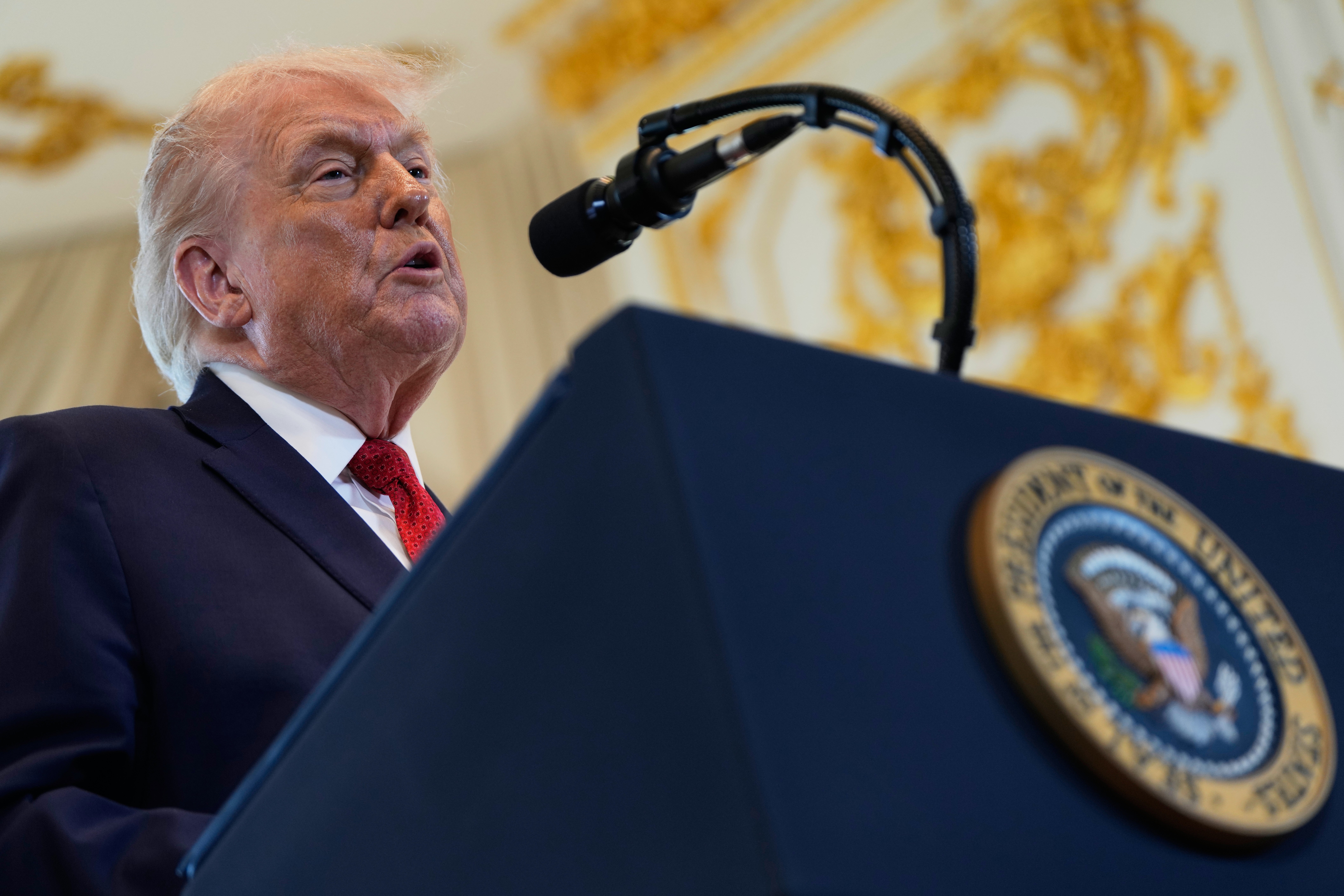 Trump said his son, Eric Trump, and right-wing influencer Laura Loomer both attended the ceremony