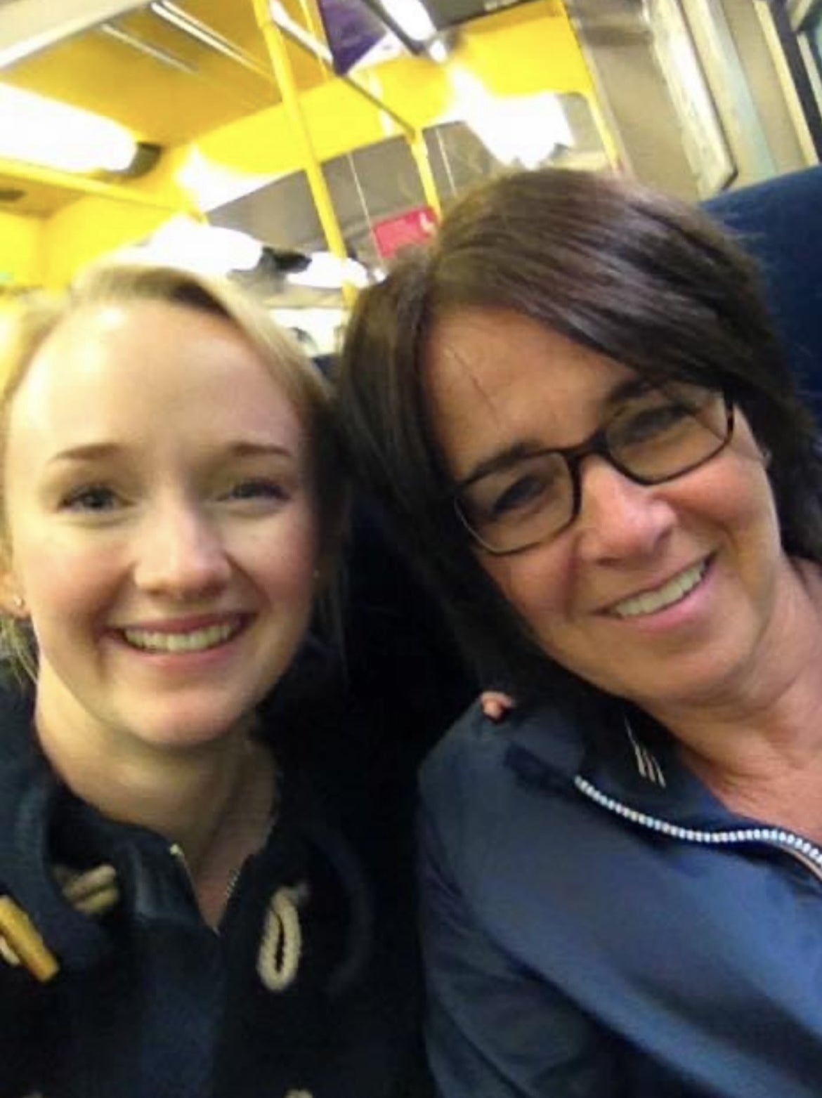 Jessica with her mother, Andrea Brady