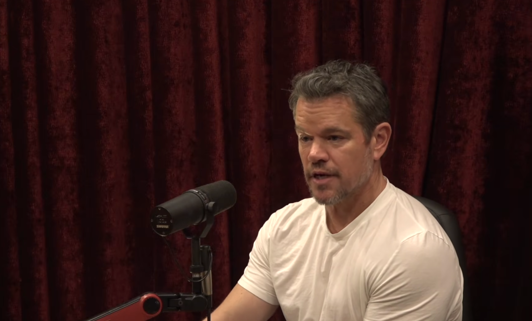 Matt Damon during his appearance on 'The Joe Rogan Experience'