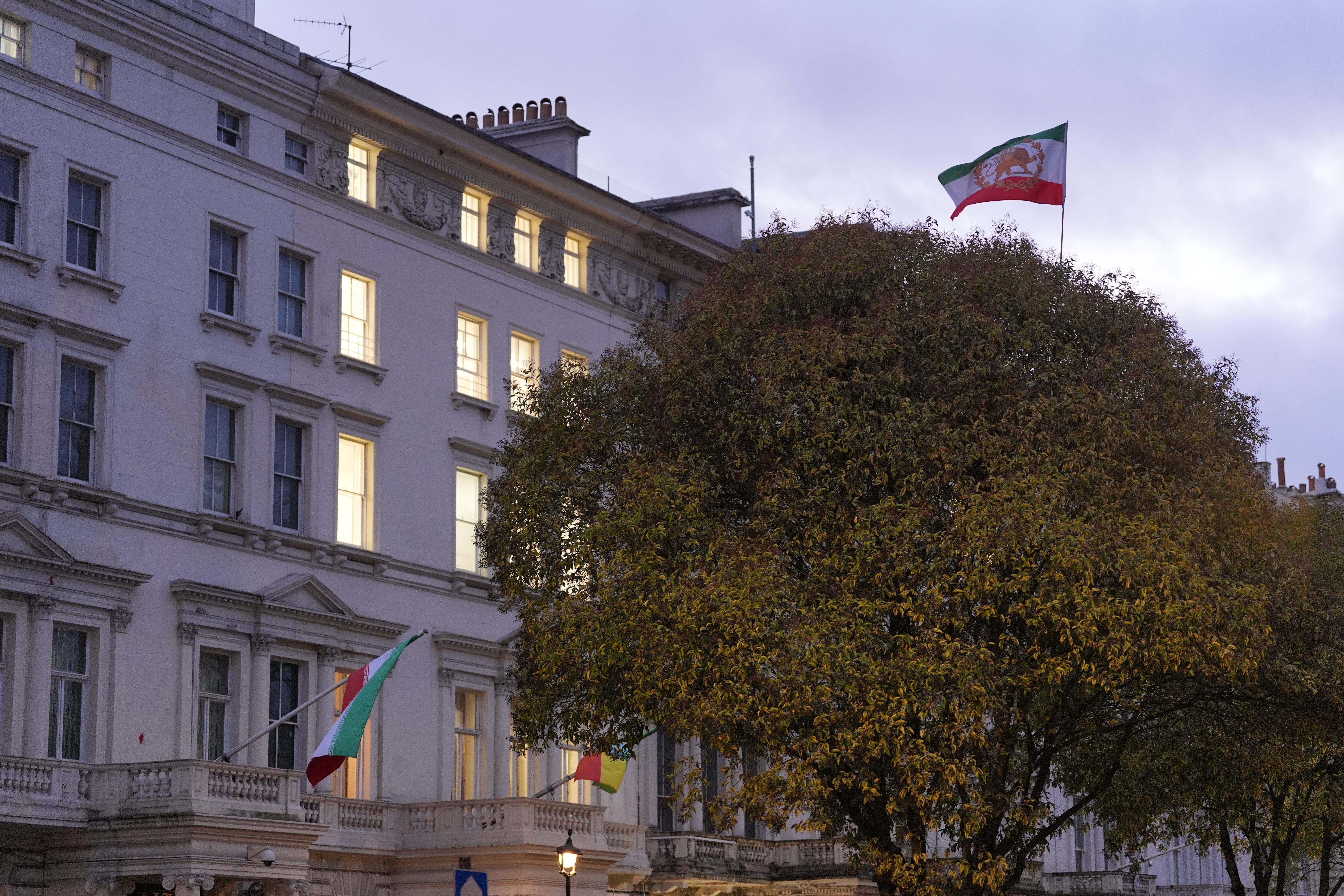 The Iranian embassy, in London (PA)