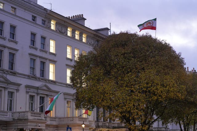 The Iranian embassy, in London (PA)