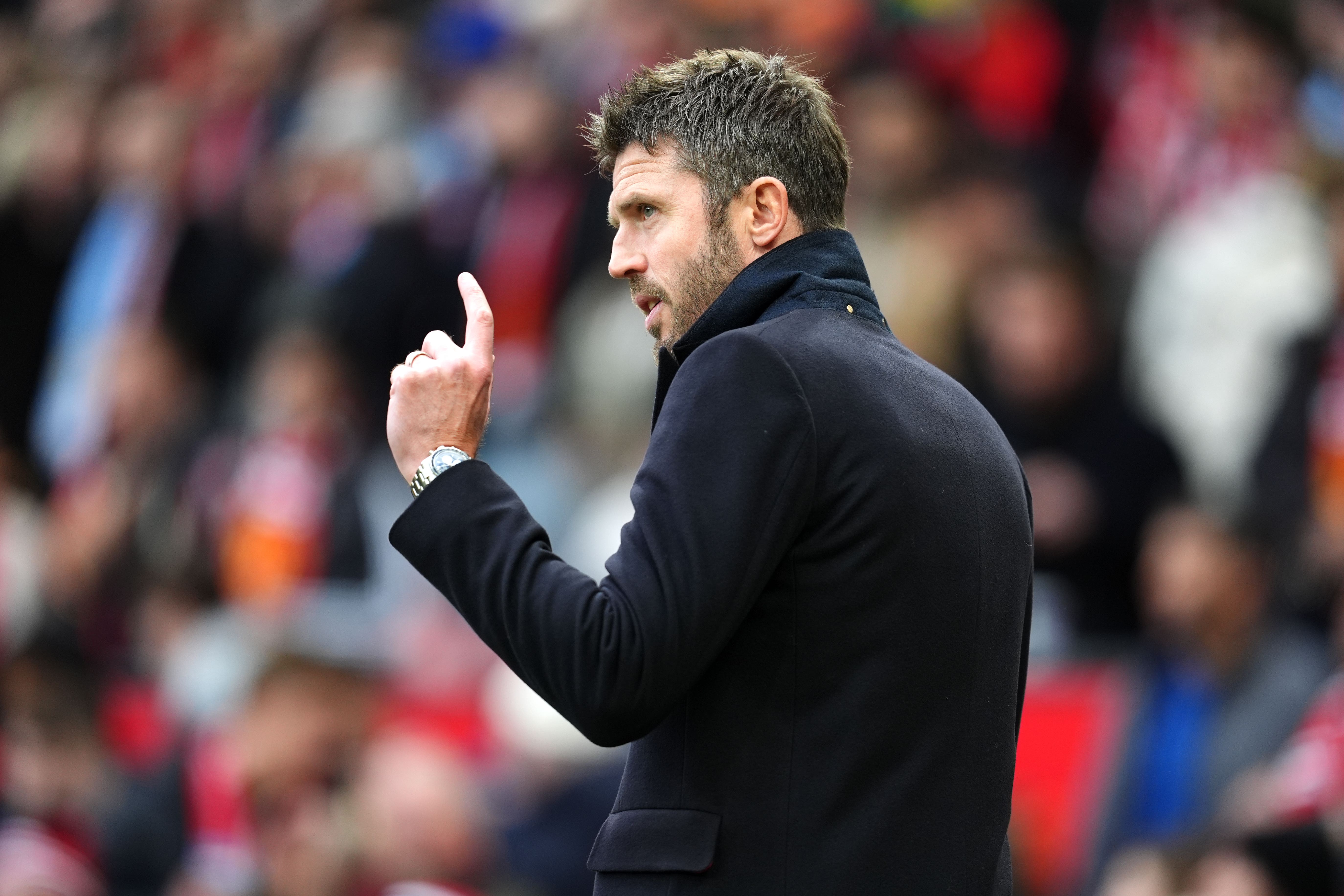 Manchester United interim head coach Michael Carrick (Martin Rickett/PA)