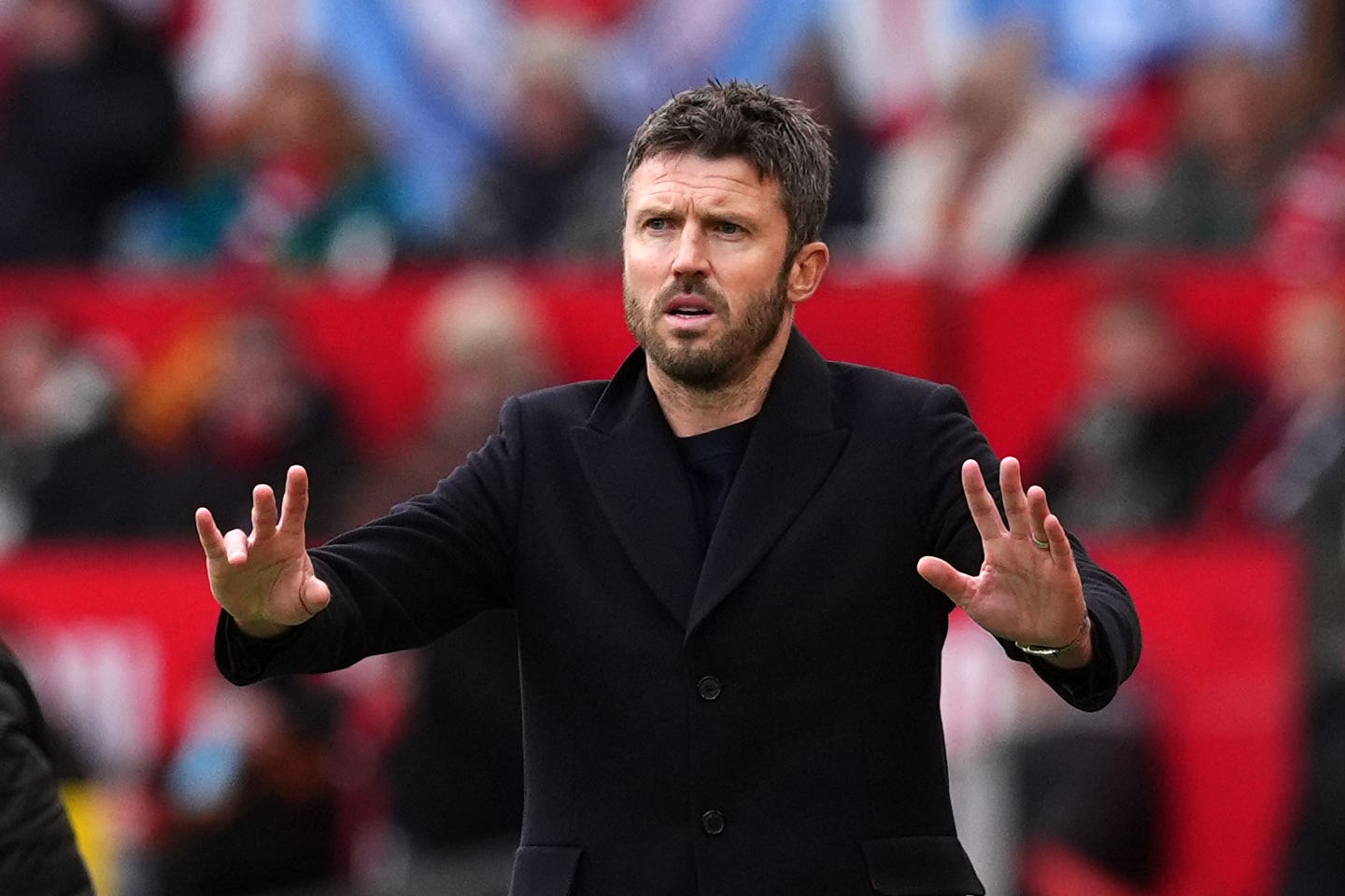 Manchester United interim head coach Michael Carrick (Martin Rickett/PA)