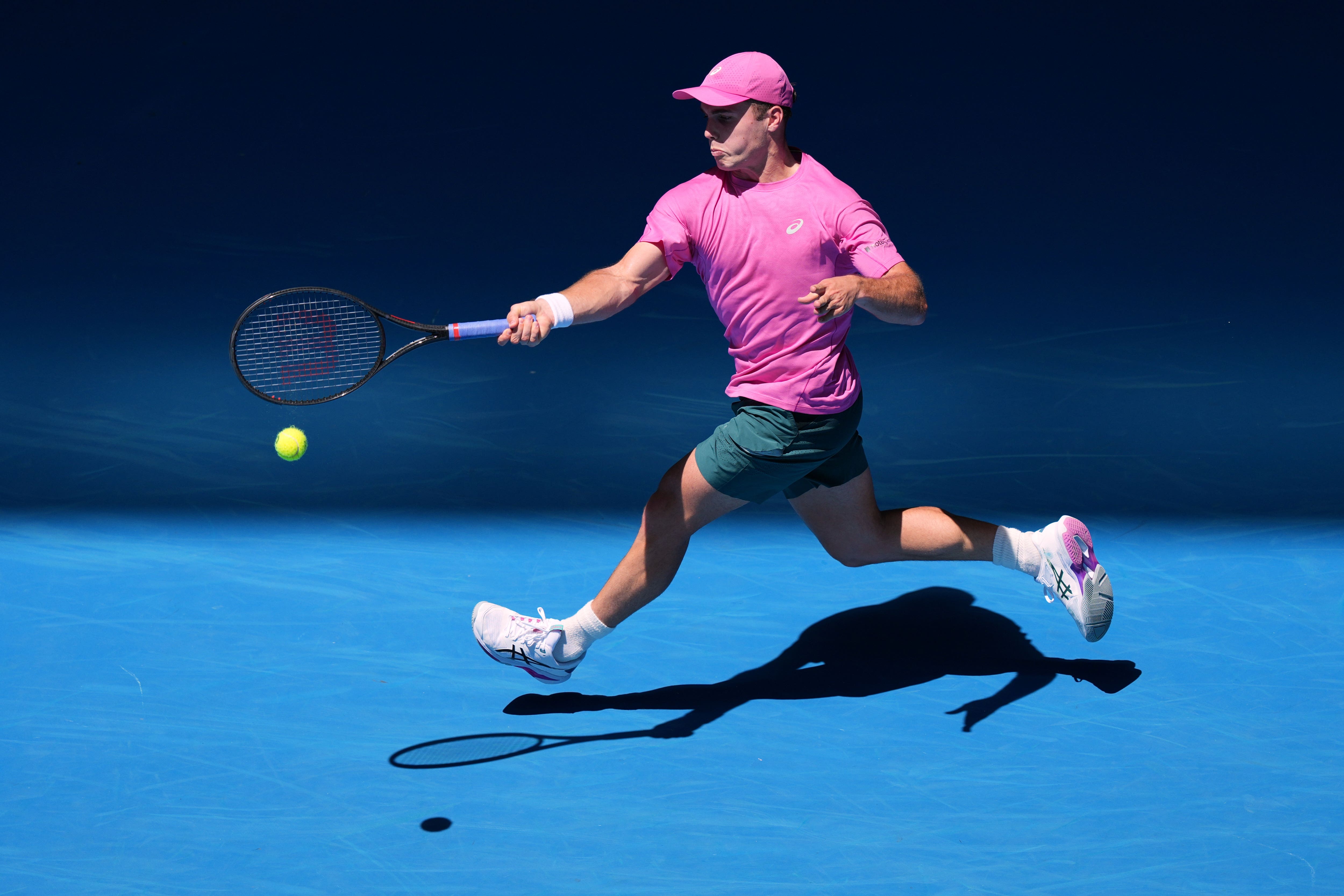 Arthur Fery hits a forehand (Aaron Favila/AP)