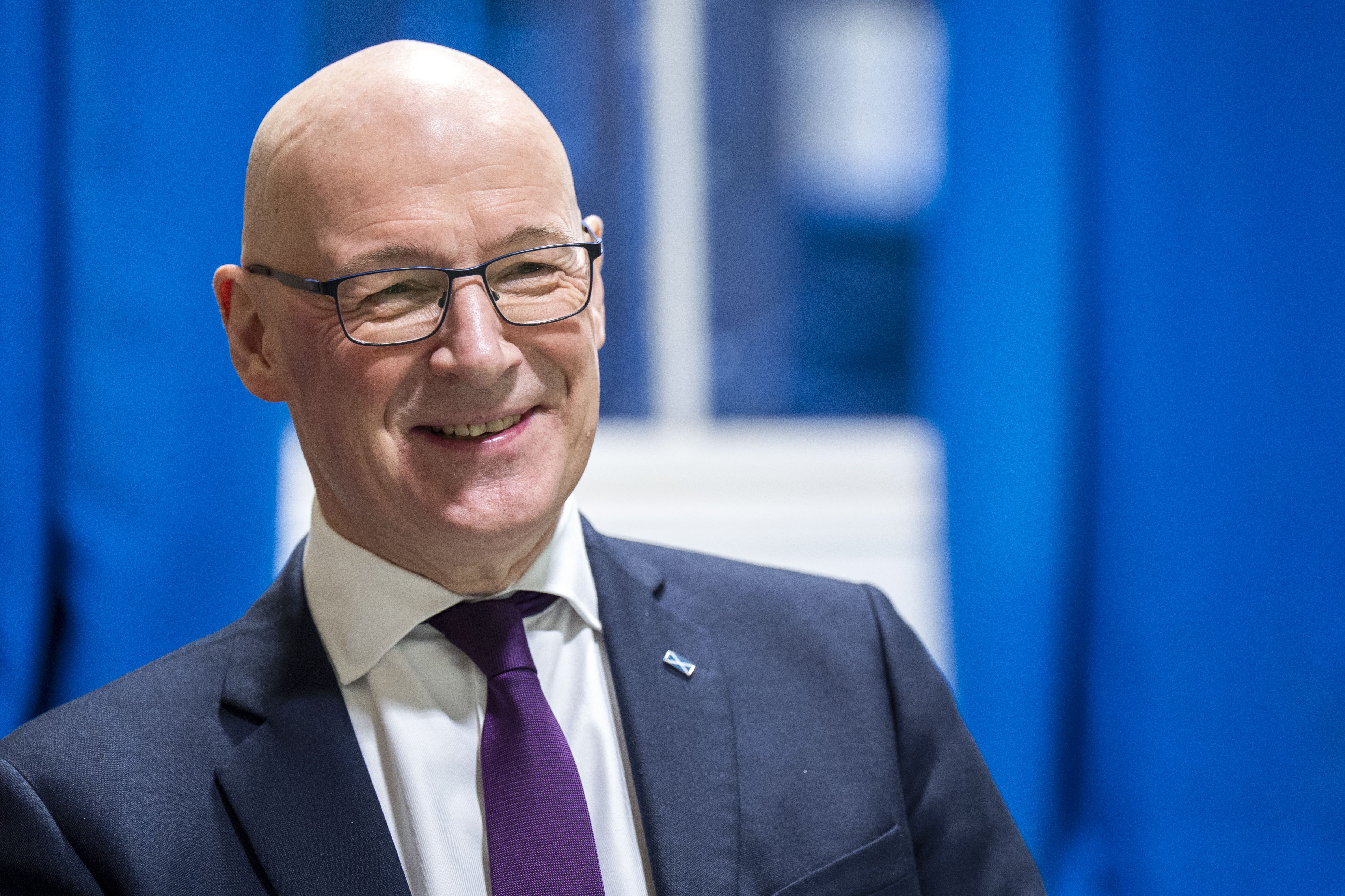 Scotland’s First Minister John Swinney said his party is working hard to win the Holyrood election (Jane Barlow/PA)