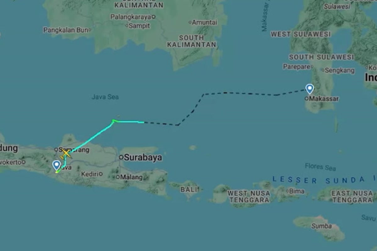 Moment Indonesian plane carrying 11 people lost contact