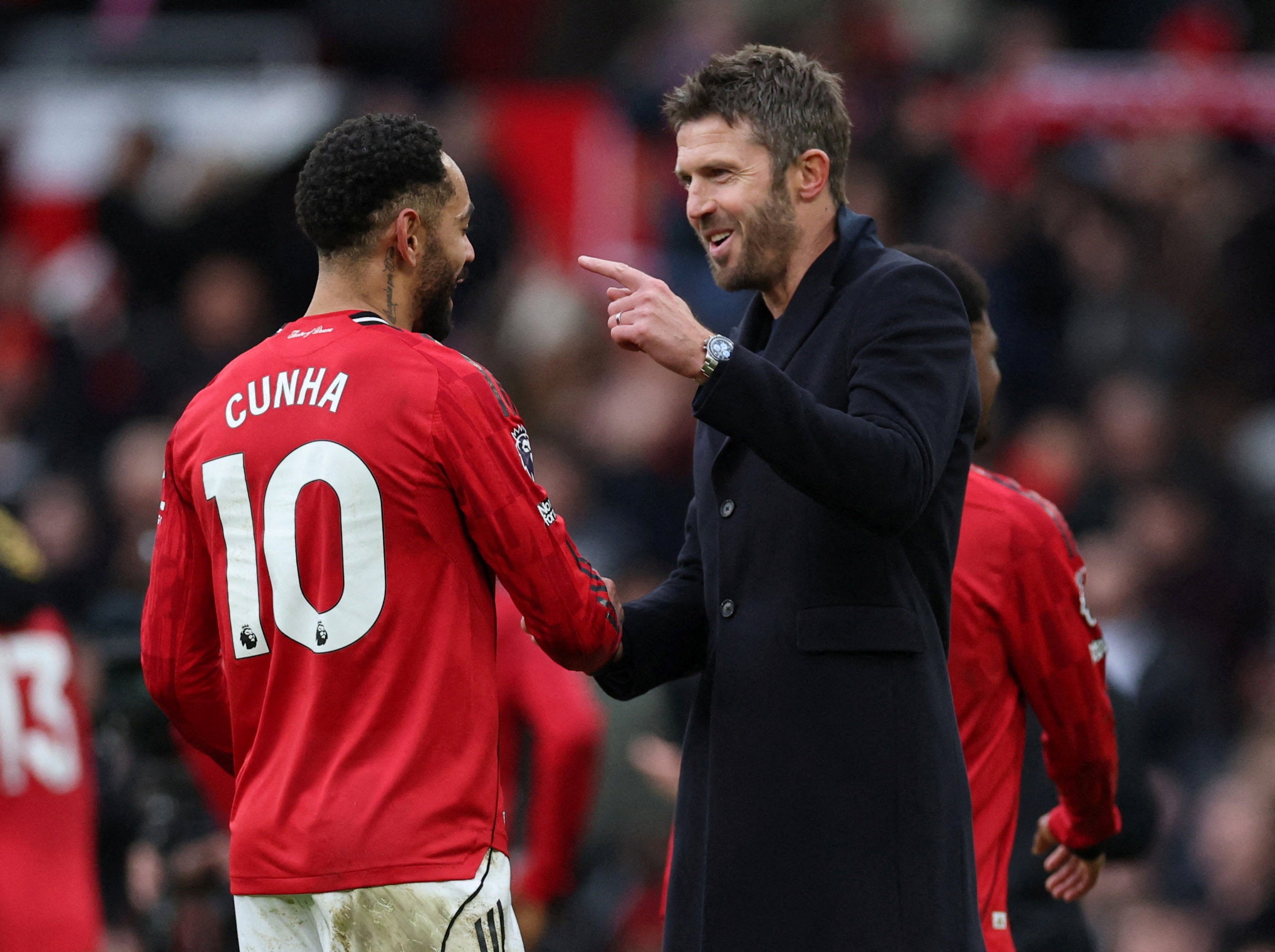 Carrick inspired a much-improved display from United on derby day
