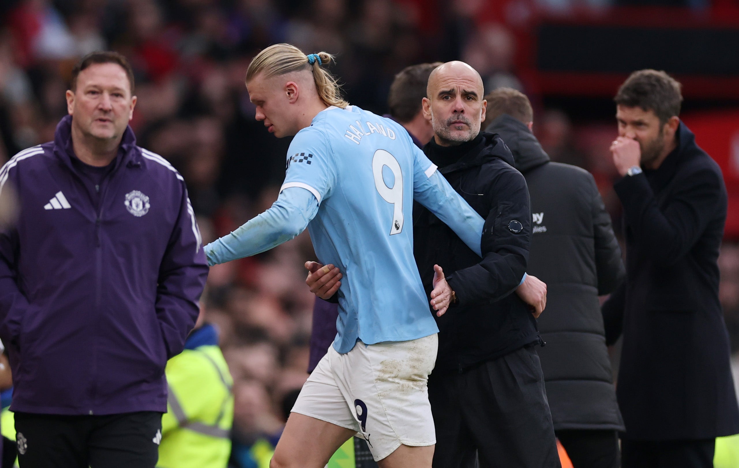 Guardiola said he is struggling to give Haaland a rest
