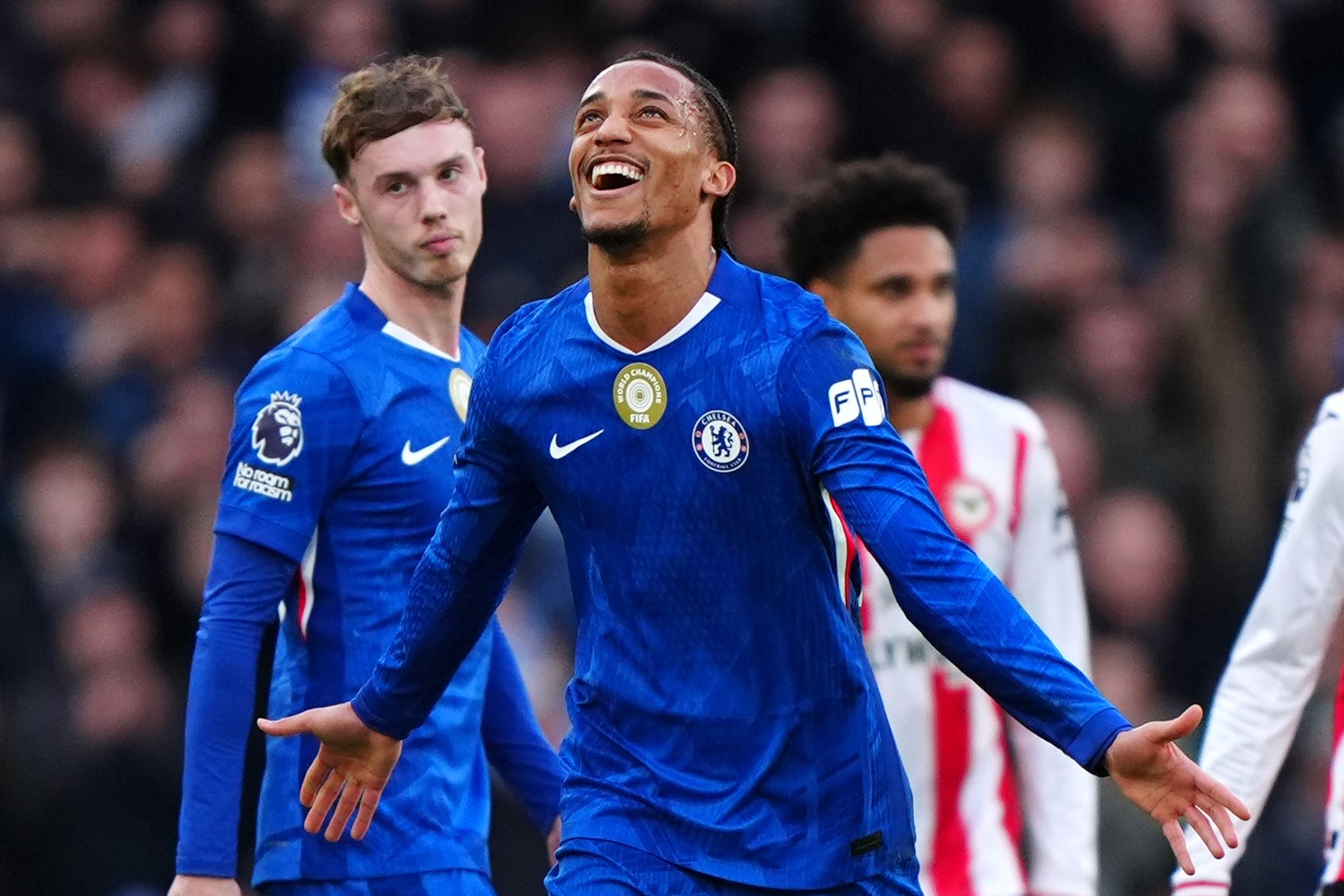 Joao Pedro (second left) was on target for Chelsea (Bradley Collyer/PA)