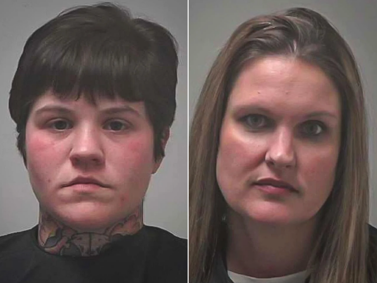Camryn Garrard (left) and Sarah Benefield (right) allegedly neutered two male cats at Benefield’s home