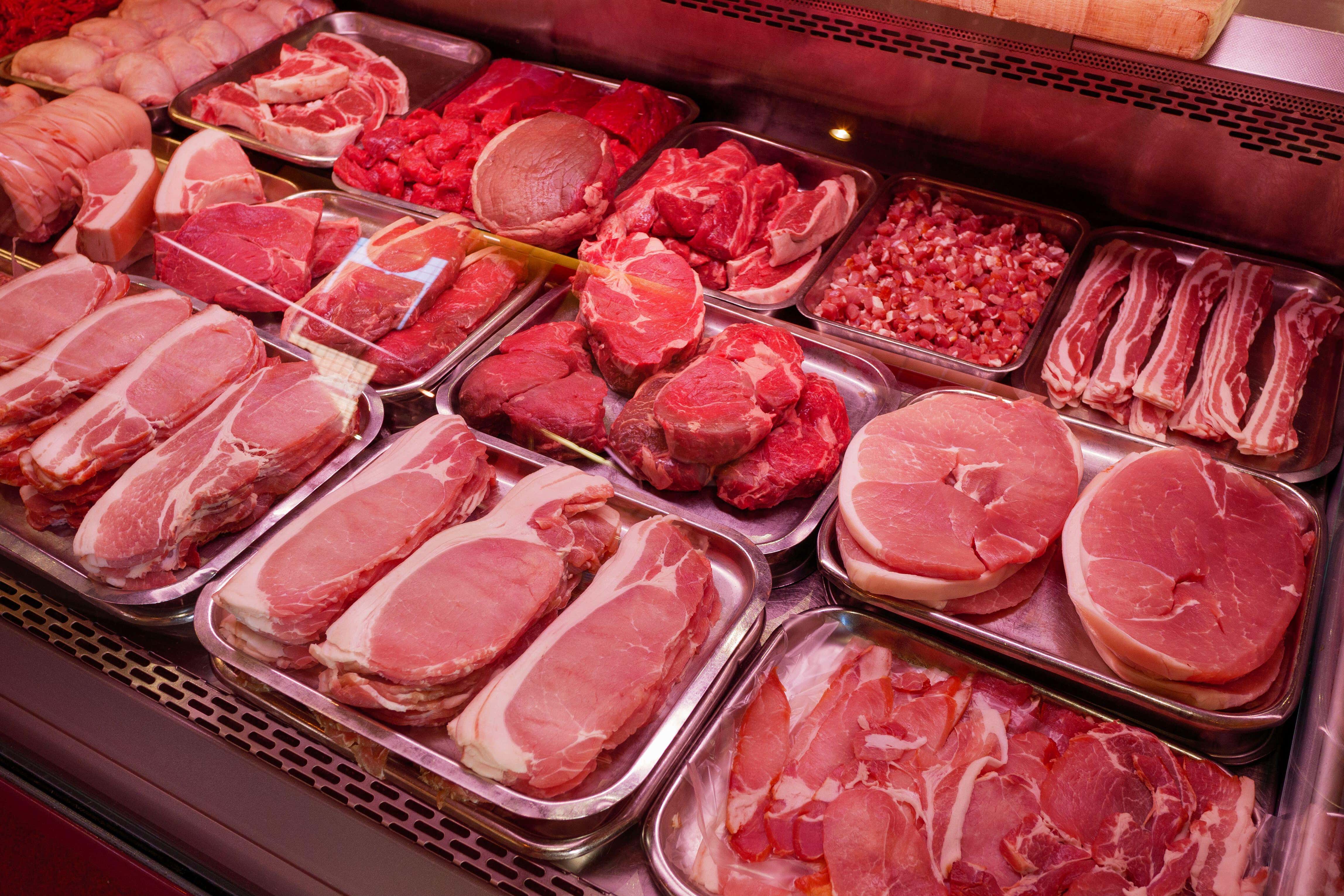 Fresh red meat in butcher shop (Alamy/PA)