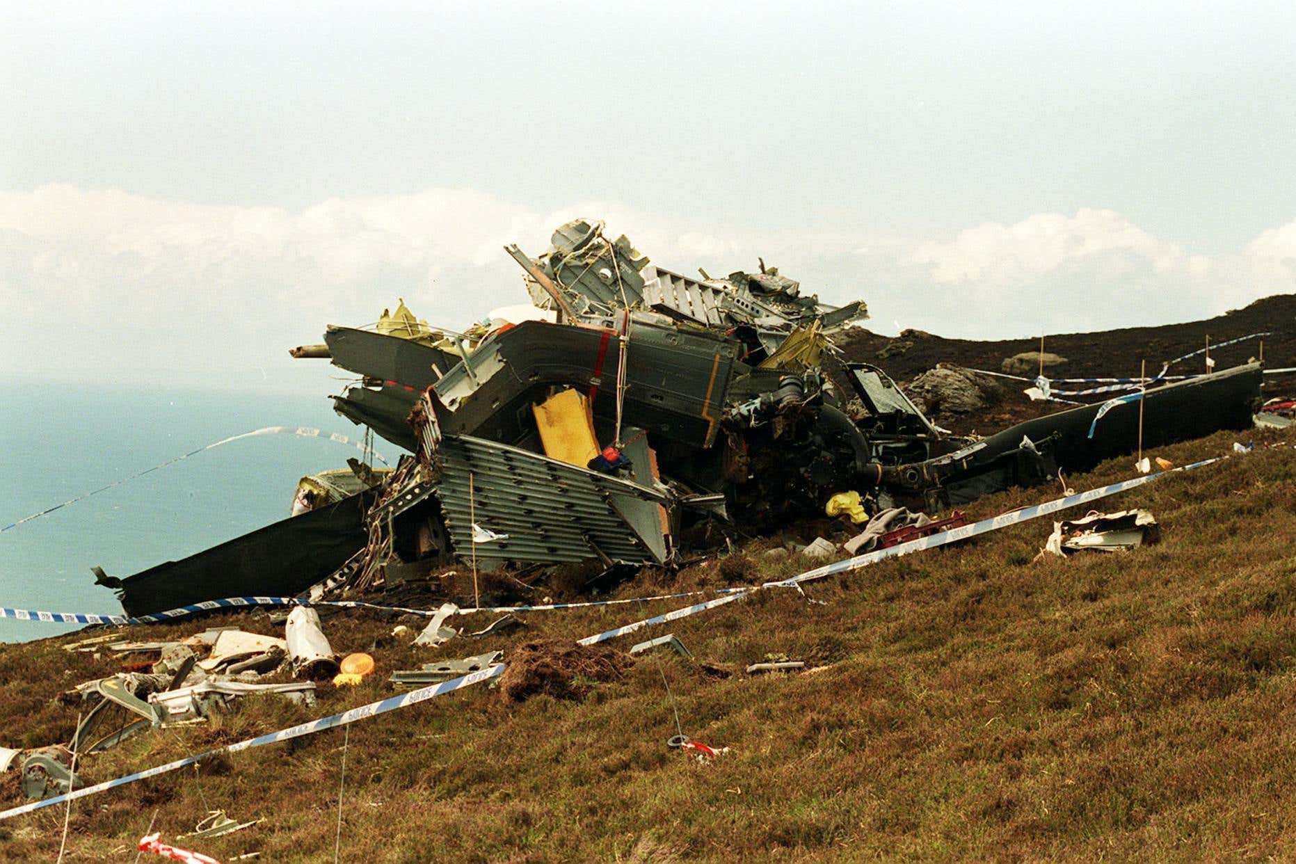 The Chinook helicopter crashed on the Mull of Kintyre in 1994 (PA)