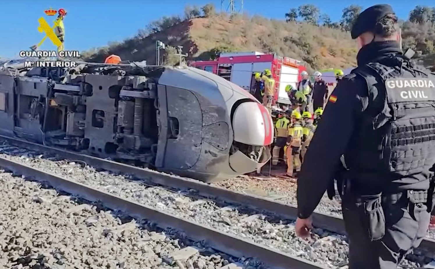 Two trains collided in the south of Spain on Sunday, causing dozens of casualties