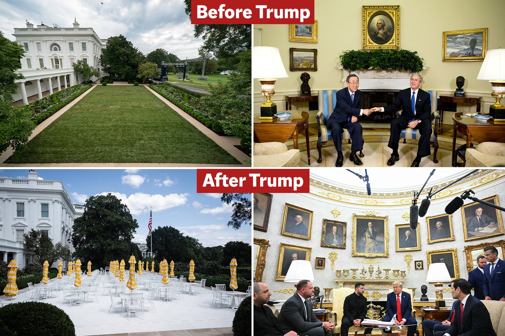 <p>Trump has done a massive makeover to the White House since returning to office</p>
