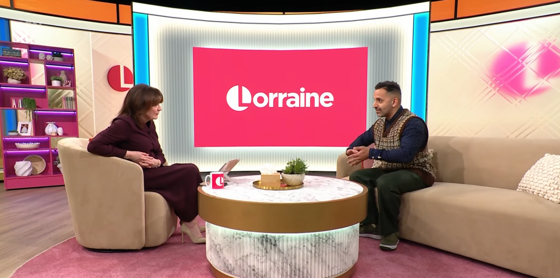 The Scottish presenter was joined by resident GP Dr Amir