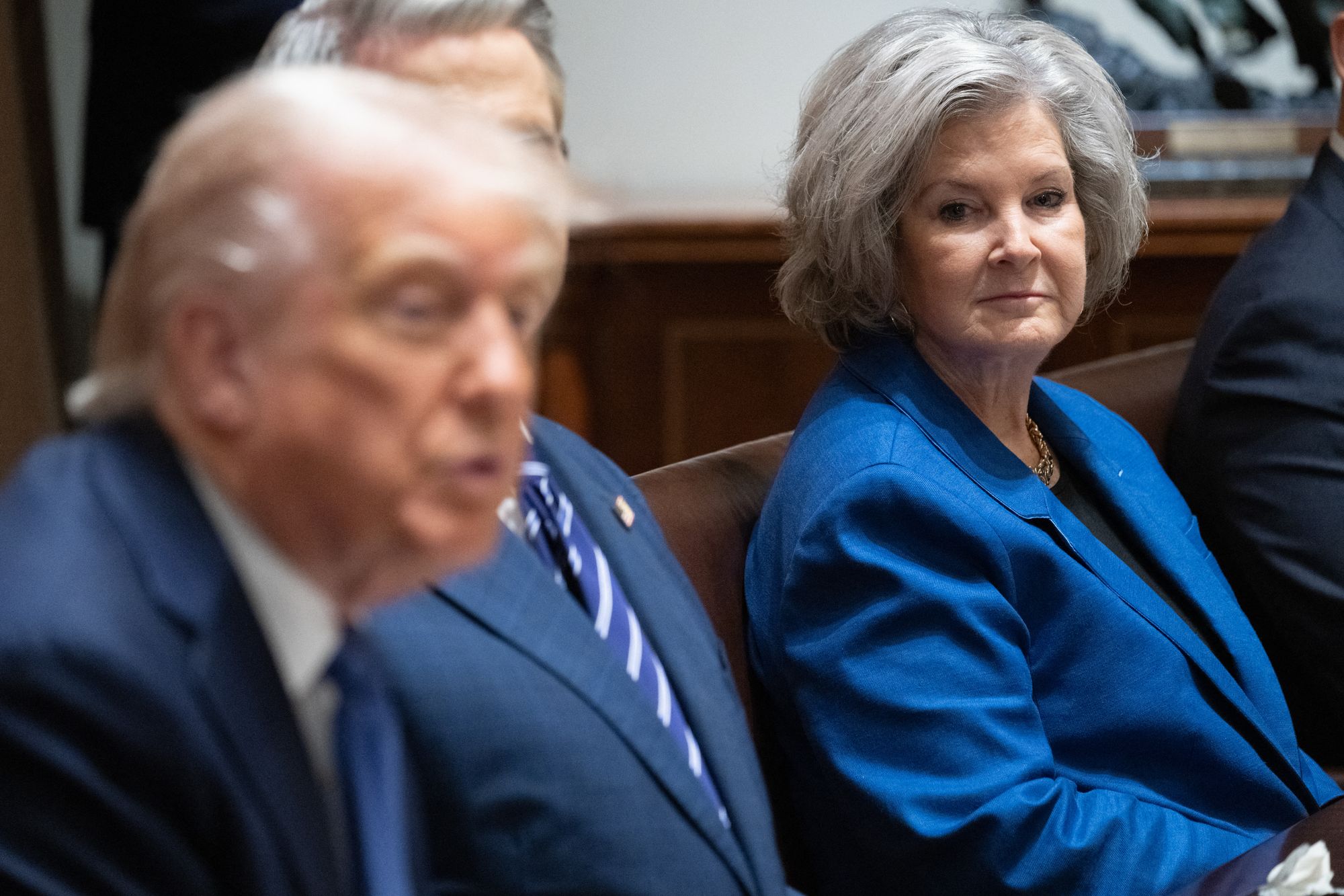 White House Chief of Staff Susie Wiles is known for keeping a close eye on the president