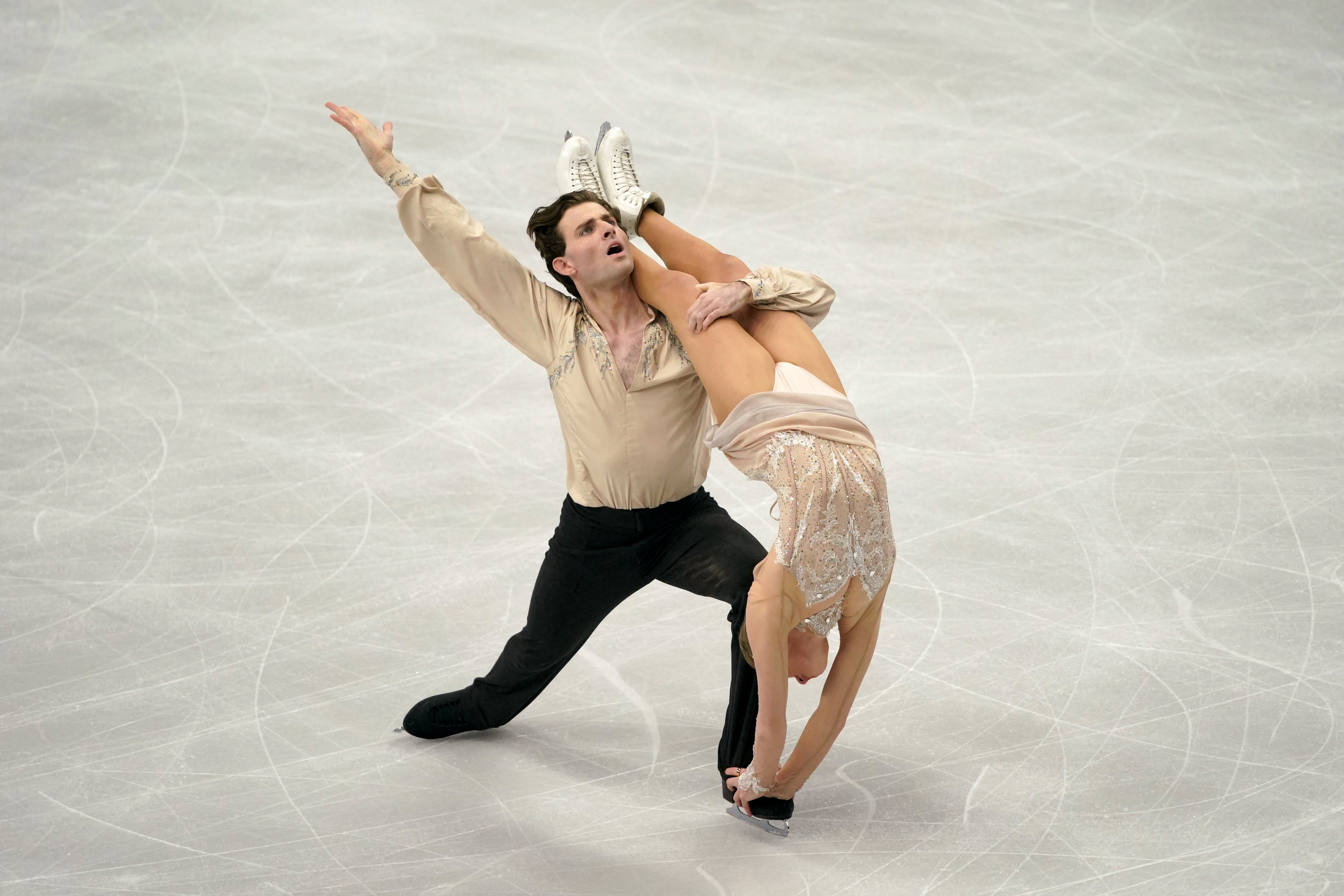 The pair sealed a new season's best with their free dance on Saturday