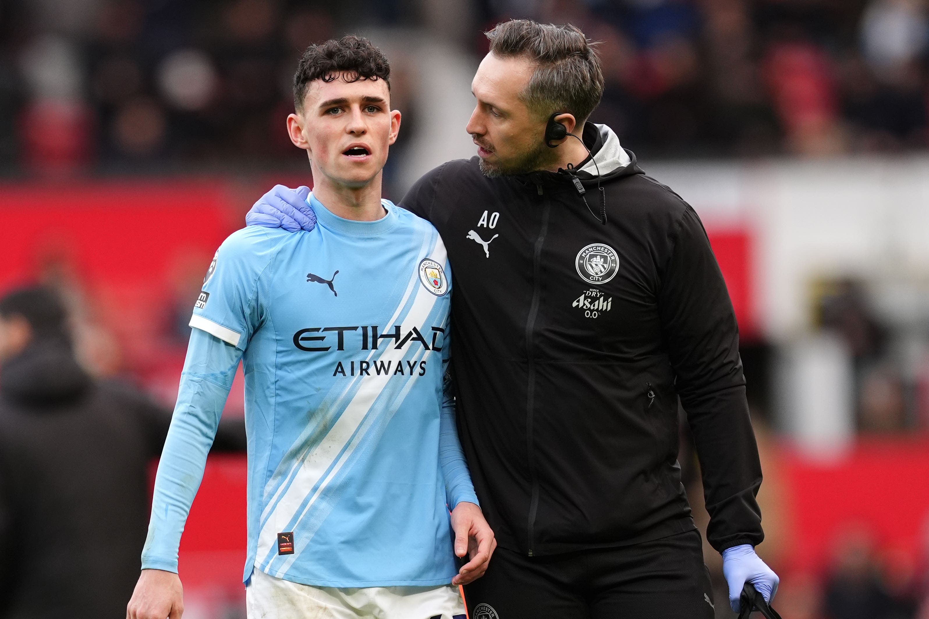 Phil Foden broke his hand at the weekend but can still play for Manchester City (Martin Rickett/PA)