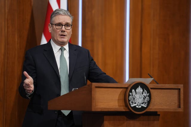 Prime Minister Sir Keir Starmer (Jordan Pettitt/PA)