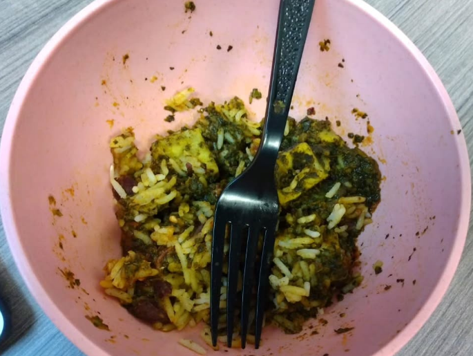 Aditya Prakash was heating palak paneer when a staff member remarked that it smelled ‘pungent’