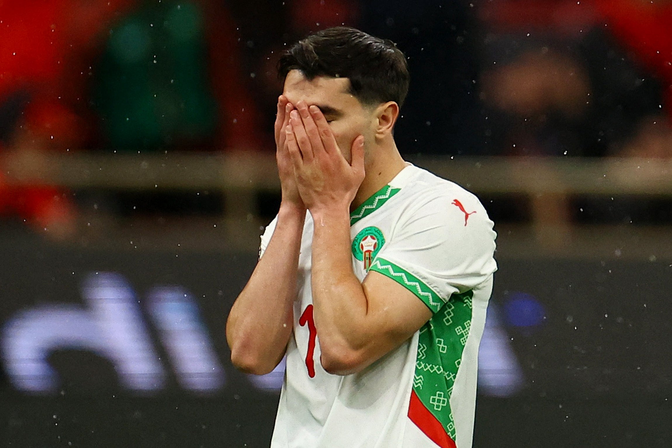 Brahim Diaz was visibly devastated after his penalty miss