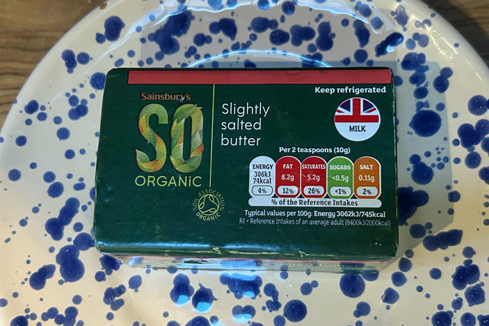 best supermarket butter indybest review Sainsbury's slightly salted so organic butter