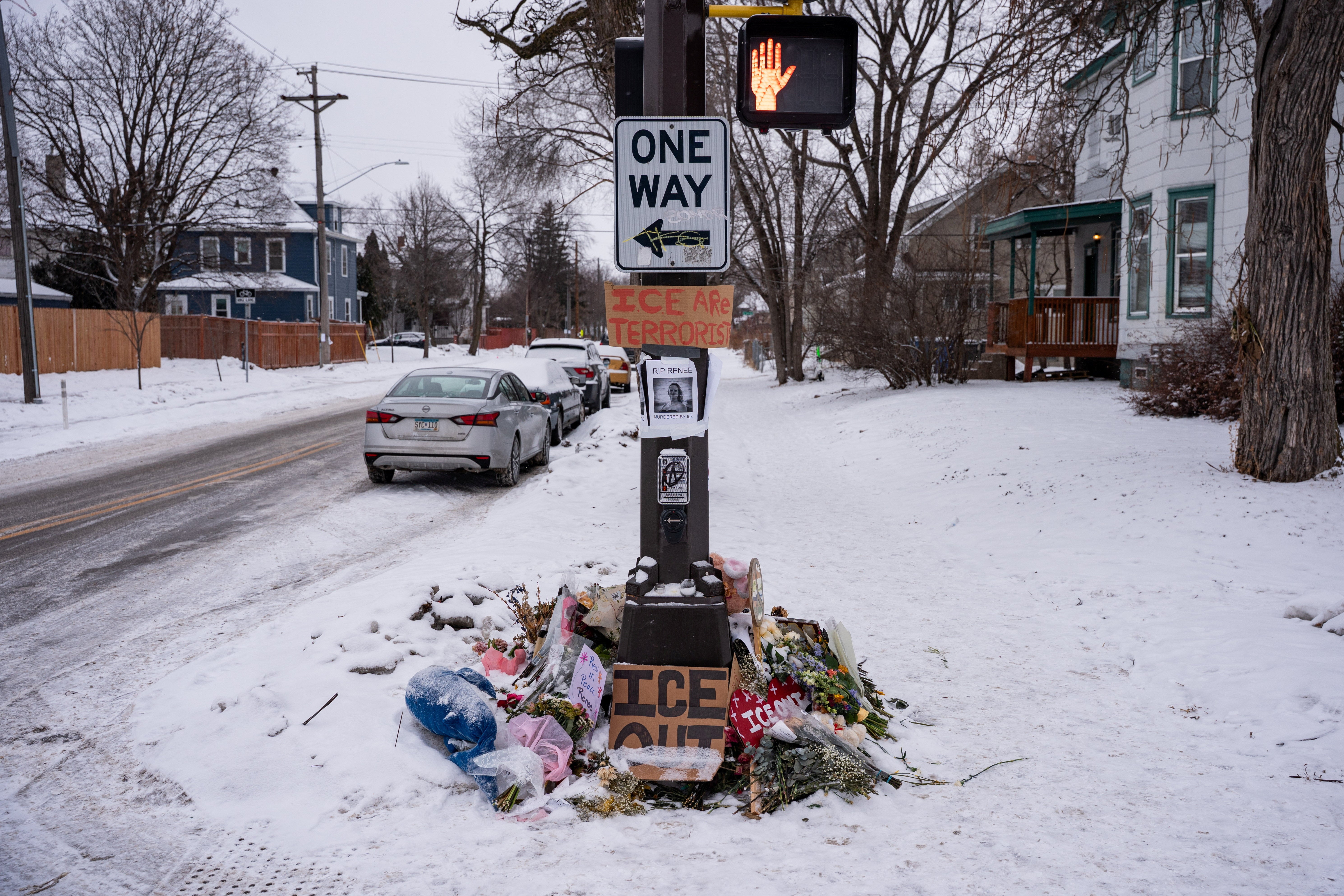 Homeland Security Secretary Kristi Noem said the officer’s actions are under an internal review while DOJ officials say there is ‘no basis’ for a criminal investigation