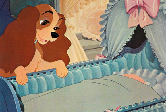 Lady is pushed out of her family after a baby arrives in 'Lady and the Tramp'