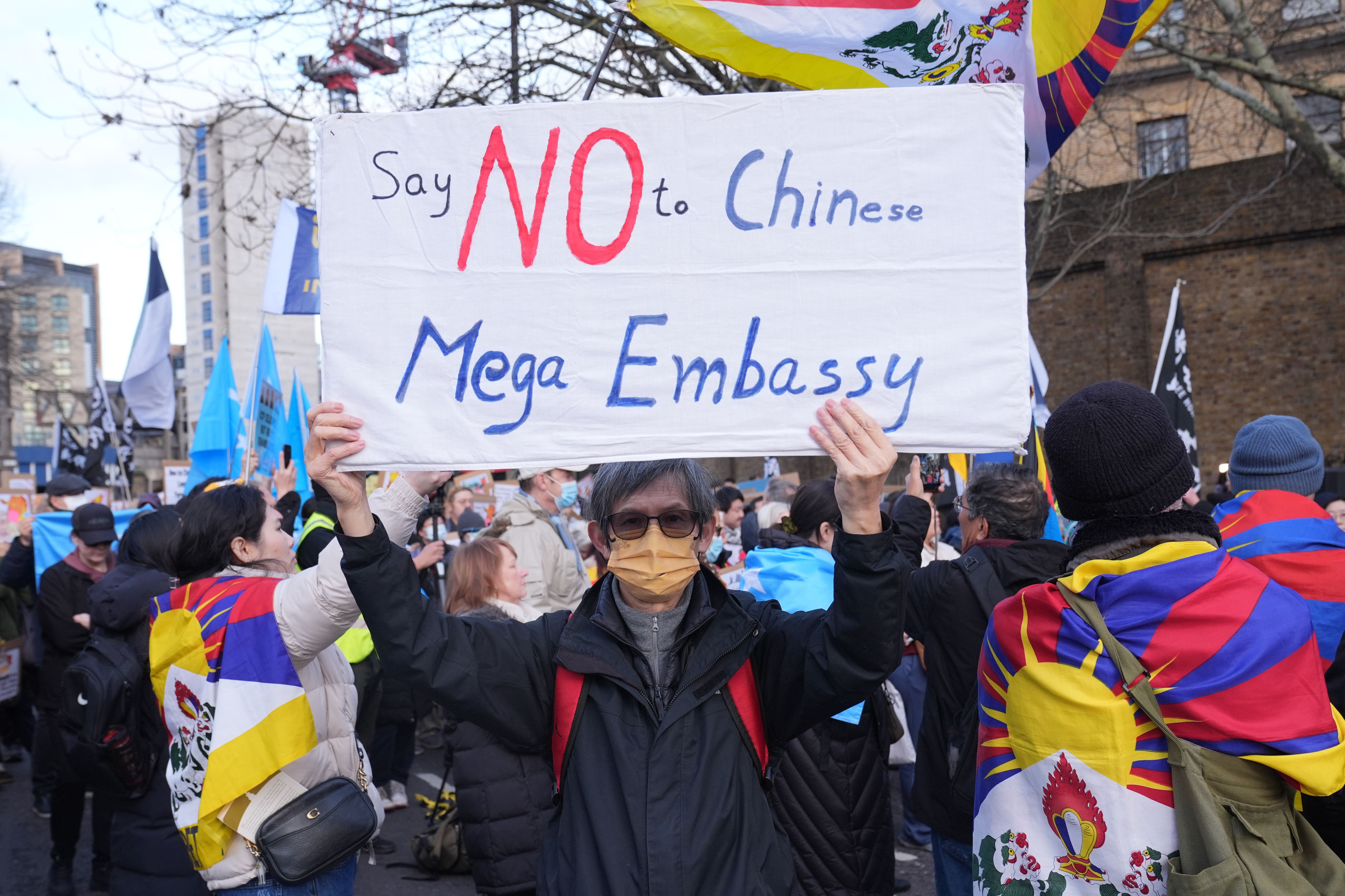 Opponents of the new Chinese embassy have said they will continue their campaign through the courts