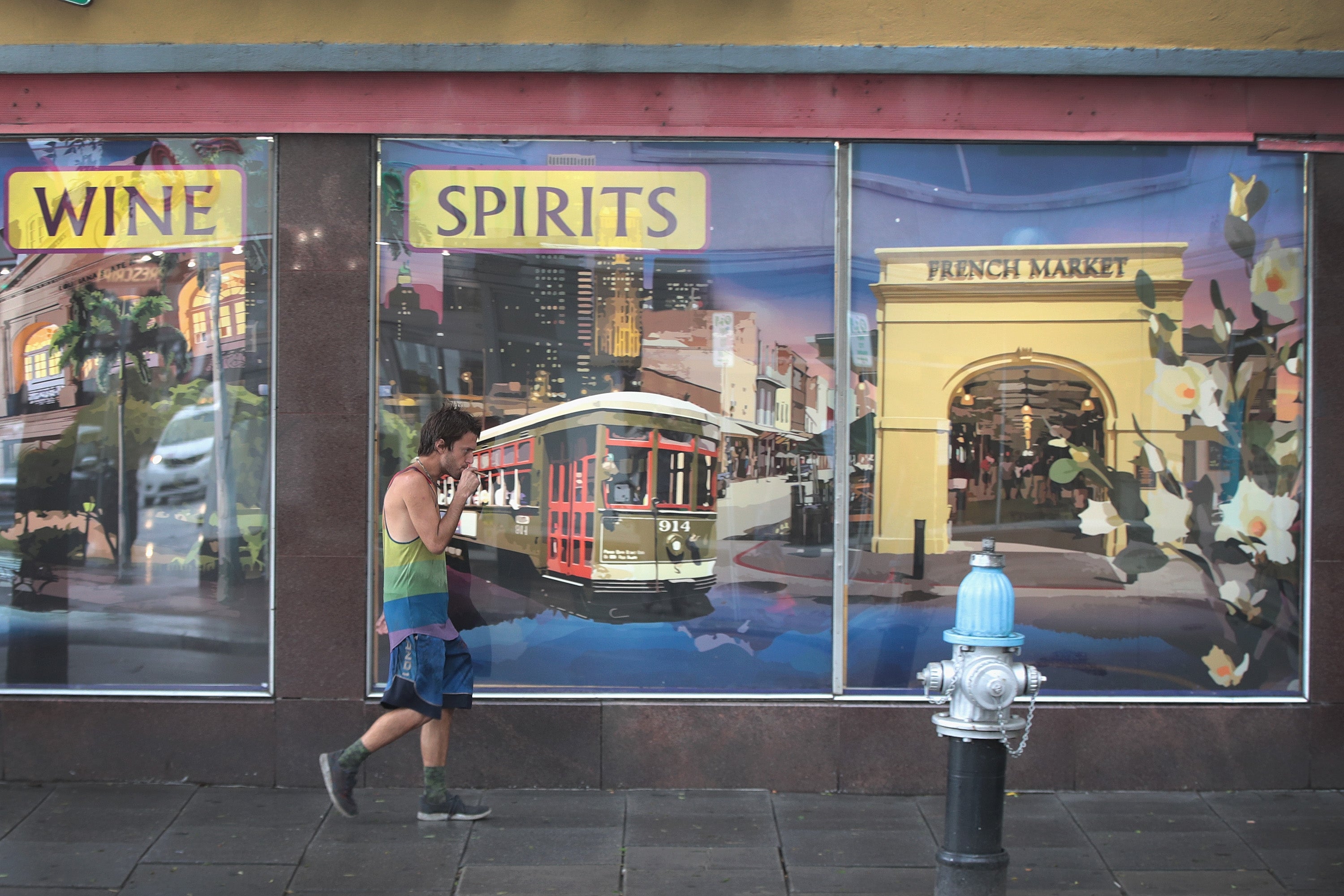 A man walks through New Orleans in the Louisiana city’s French Quarter in July 2019. The Gulf Coast was just named the least healthy in the U.S.