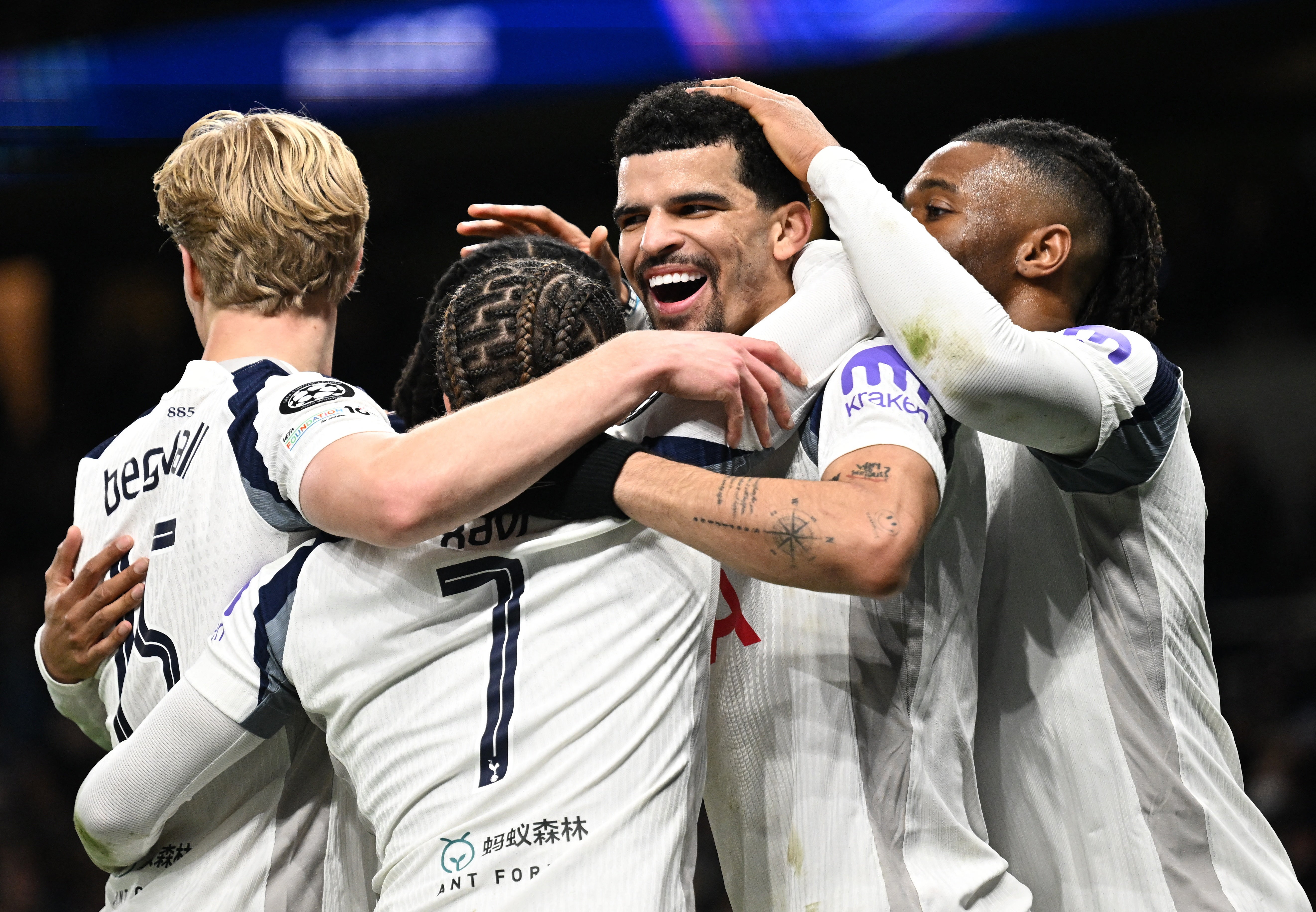 Tottenham are delighted after superb performance to sink Dortmund in the Champions League