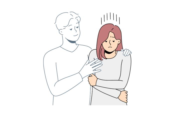 Illustration of non-consensual touch
