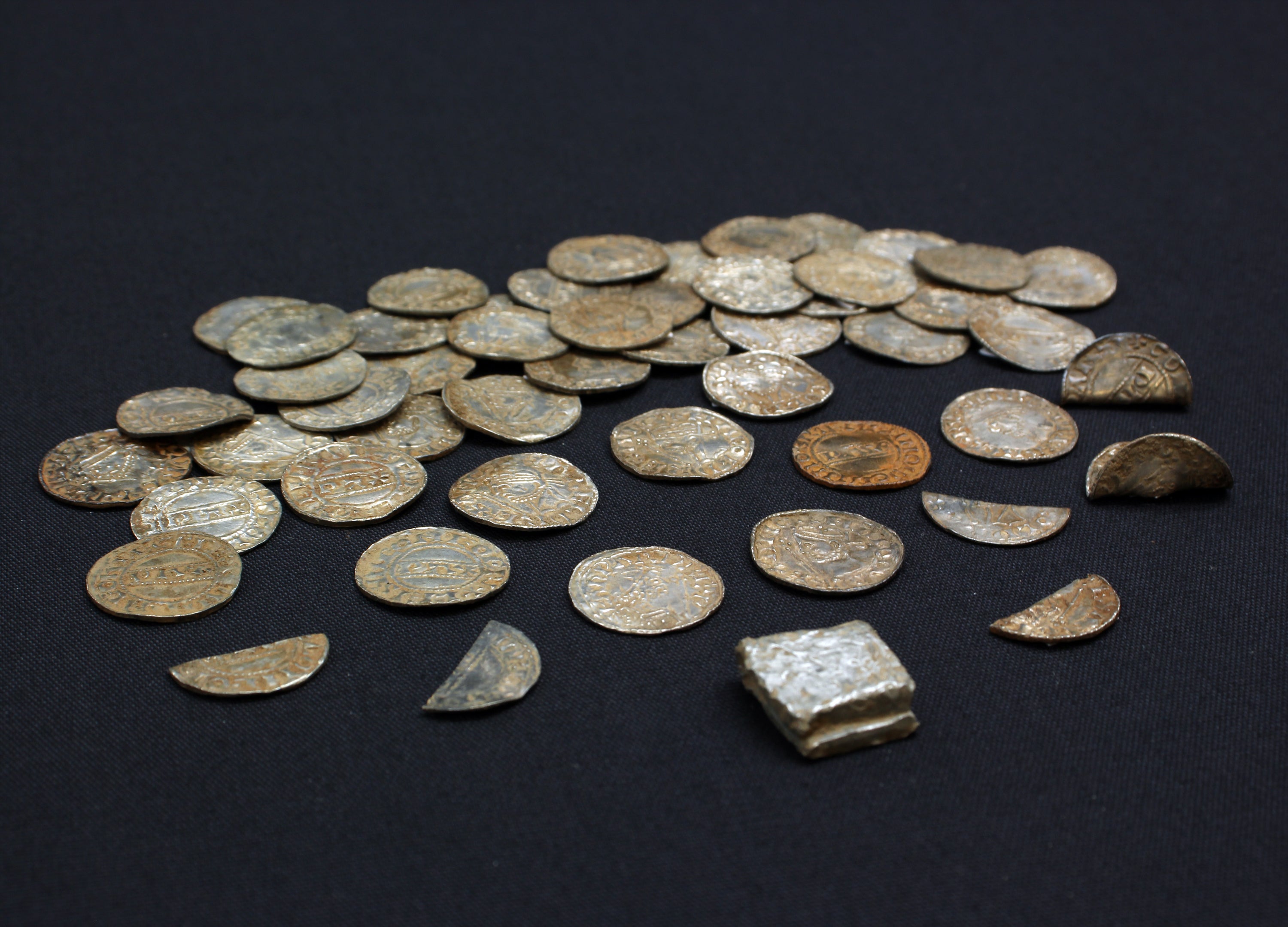 Coins from a Harold II Yorkshire coin hoard