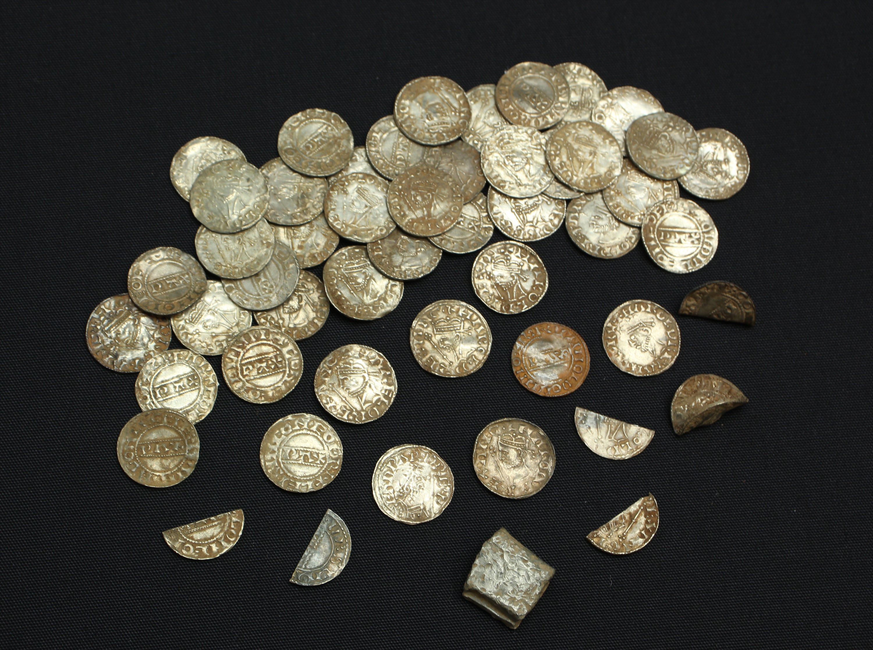 Coins from a Harold II Yorkshire coin hoard